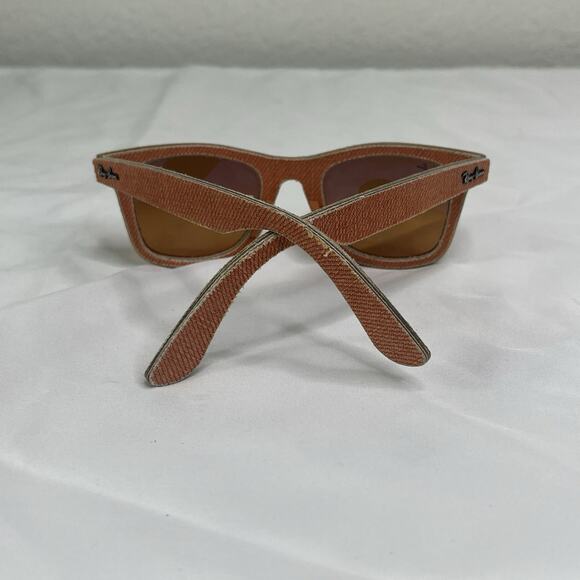 RayBan Original Wayfarer Denim Orange Sunglasses Handmade in Italy summer spring - Picture 6 of 10